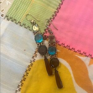 Elegant Multi-Stone Dangle Earrings
